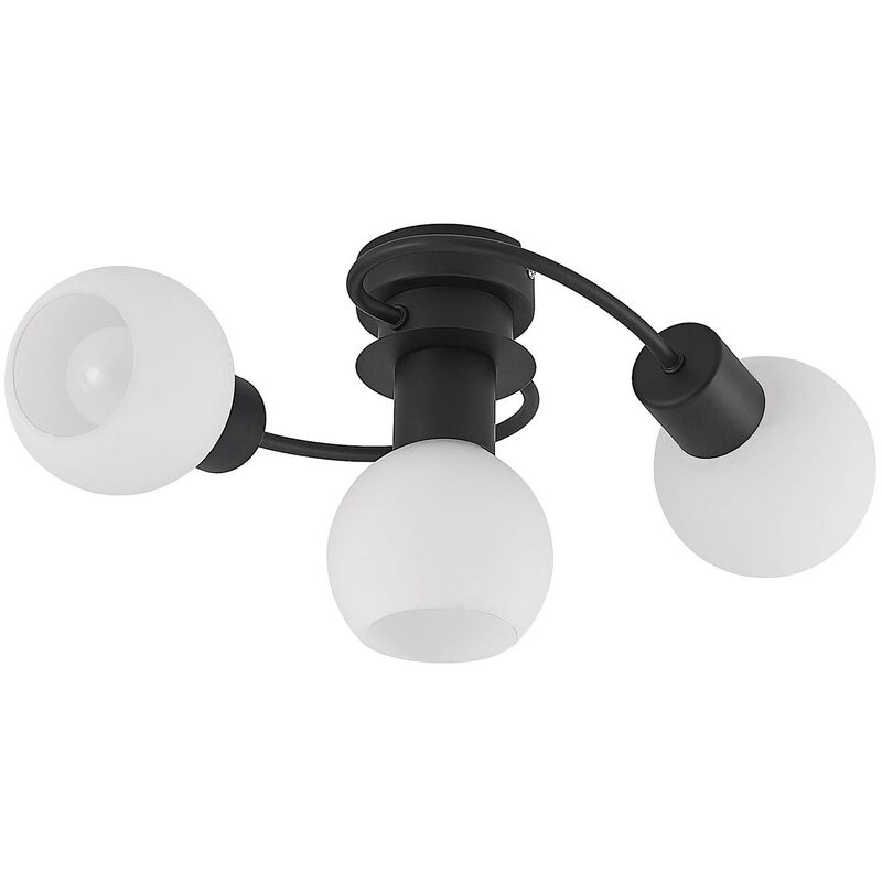 

Lindby plafón LED Ciala, 3 luces, blanco negro