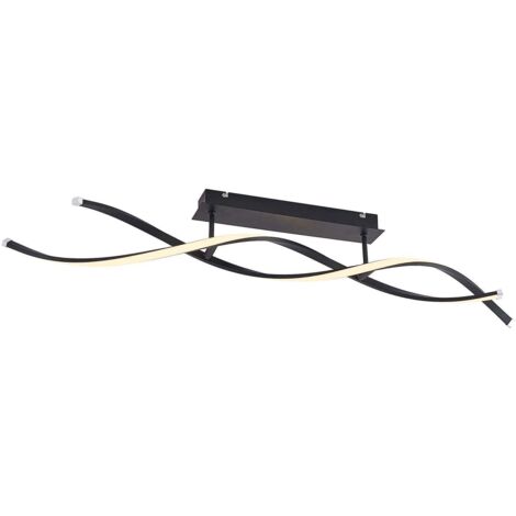 Lindby – Plafonnier LED Welina en métal – Intensité variable – Lumière blanche douce et chaude – Design moderne pour salon et salle à manger