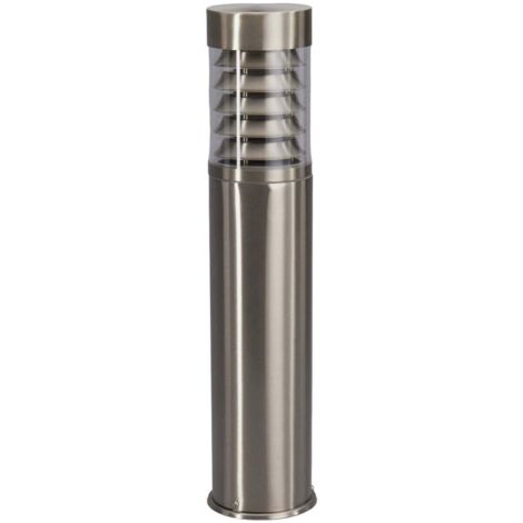 Lindby – Potelet d'extérieur Enja en acier inoxydable – Hauteur 50 cm – Indice de protection IP44 – Ampoule E27 – Éclairage moderne et sécurisé