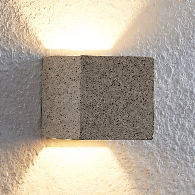 

Lindby Quaso aplique LED, hormigón beige-granito