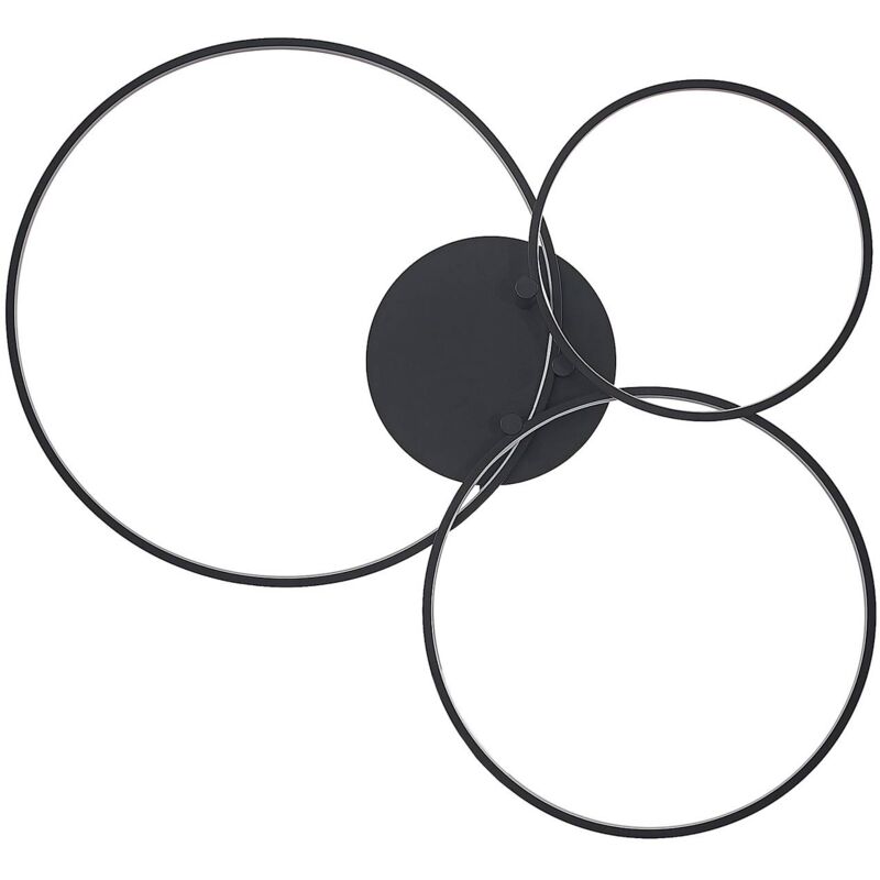 

Lindby Rayk plafón LED, negro mate