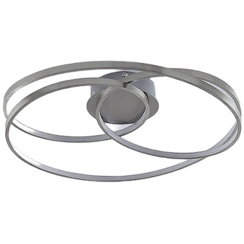 [neuwertig] B-ware Lindby Ronka Led Deckenlampe Lampe Wohnzimmerlampe Leuchte Nickel429