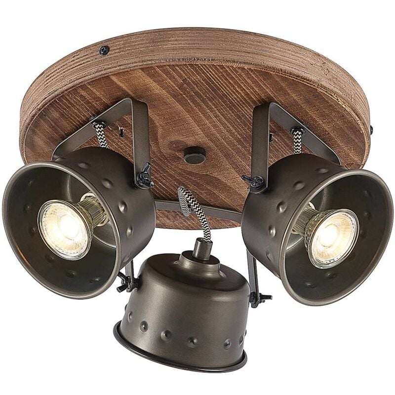 

Lindby Rubinjo foco de techo, 3 luces redondo