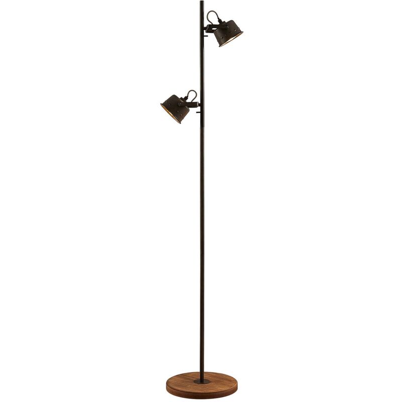 

Rubinjo lámpara de pie, madera, 2 luces - Lindby