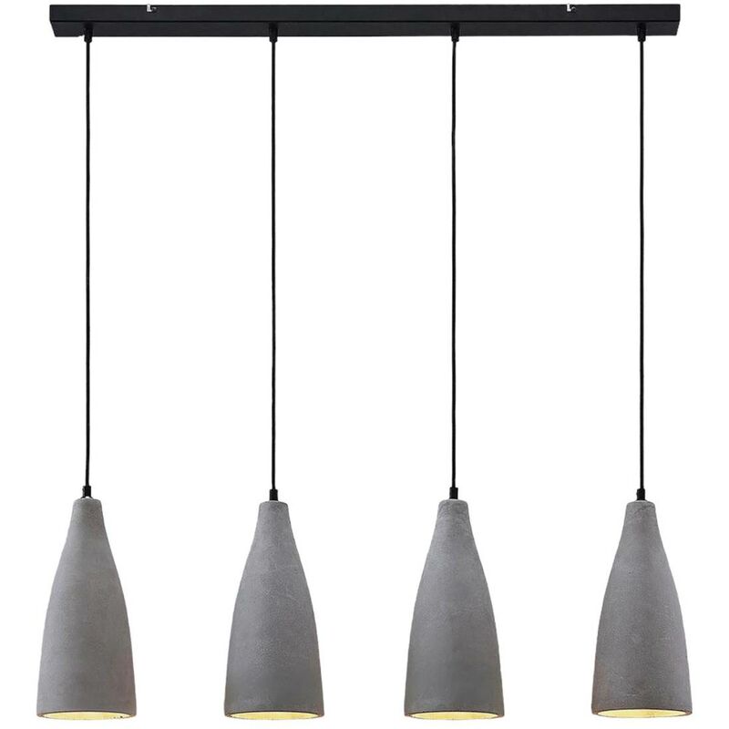 

Lindby Sanne lámpara colgante de hormigón, 4 luces