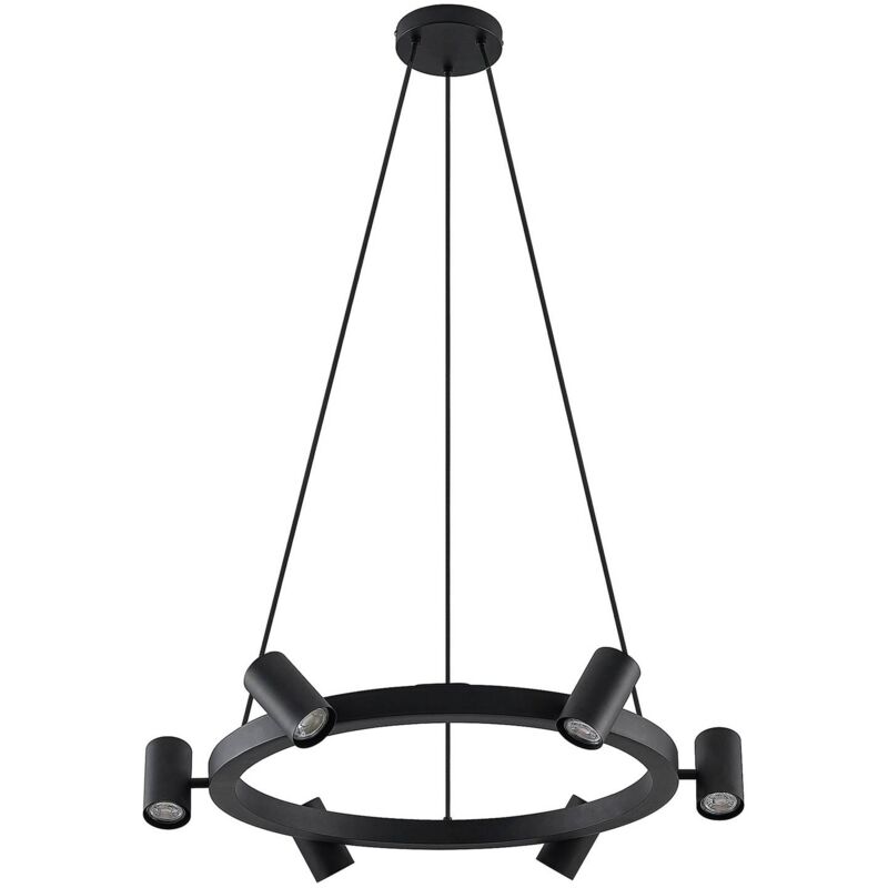 

Lindby Savoli lámpara colgante, redondo, negro