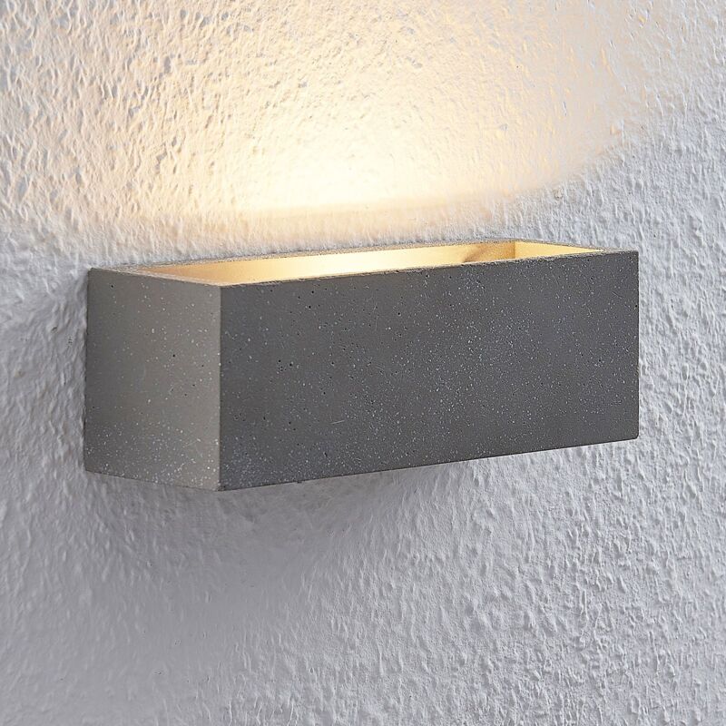 

Lindby Selma aplique LED hormigón, rectangular