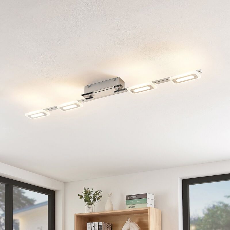 

Silvanos lámpara LED de techo cromo 4 luces - Lindby
