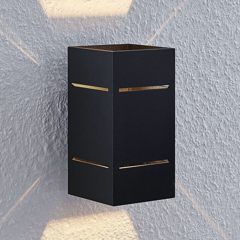 

Sita lámpara de pared de aluminio, negro - Lindby