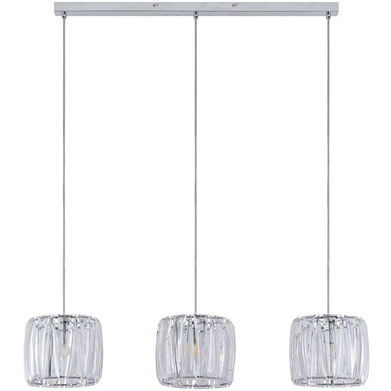 

Lindby Sofia lámpara lineal 3 luces, claro/cromo