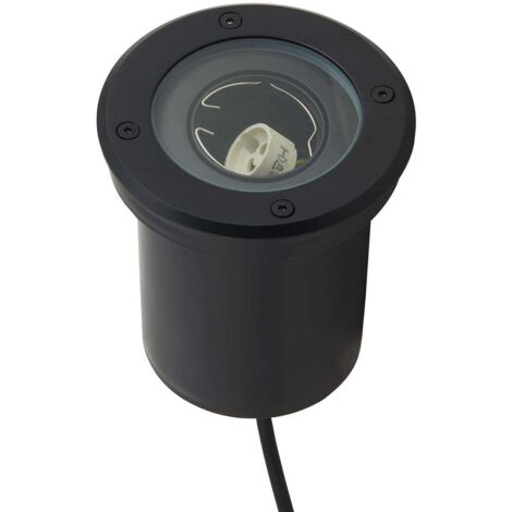 Lindby – Spot encastrable extérieur sol rond 13 cm – Résistance IK10 – Compatible ampoules GU10 – Capacité de charge 20 kN