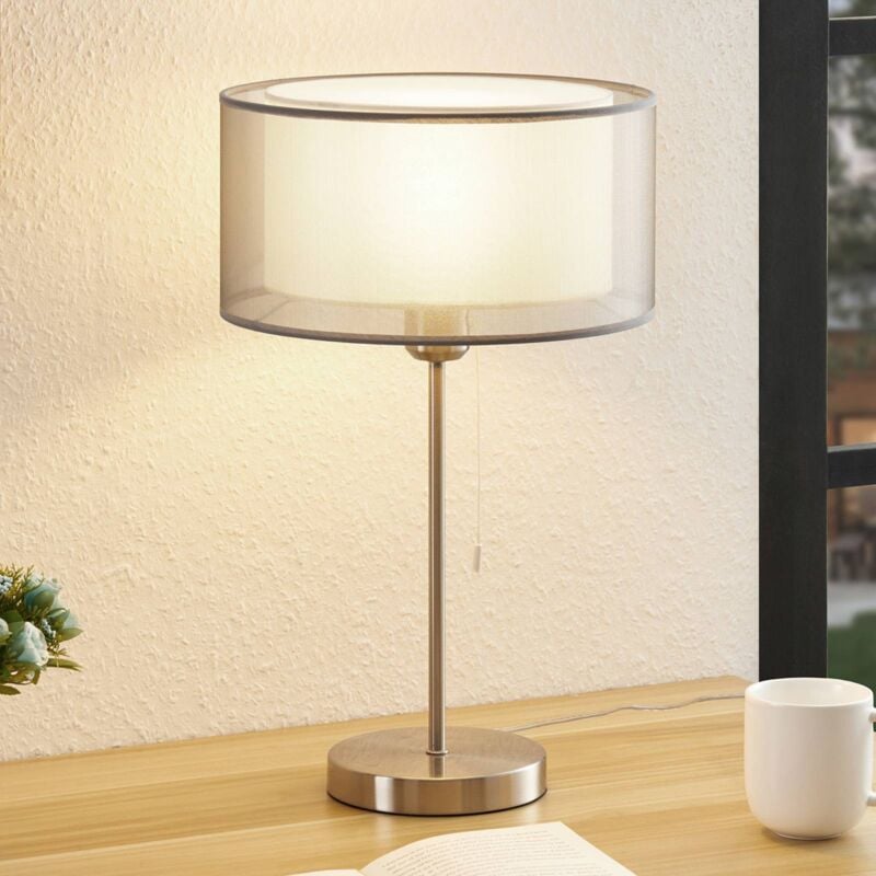 

Lindby Taxima lámpara de mesa, gris