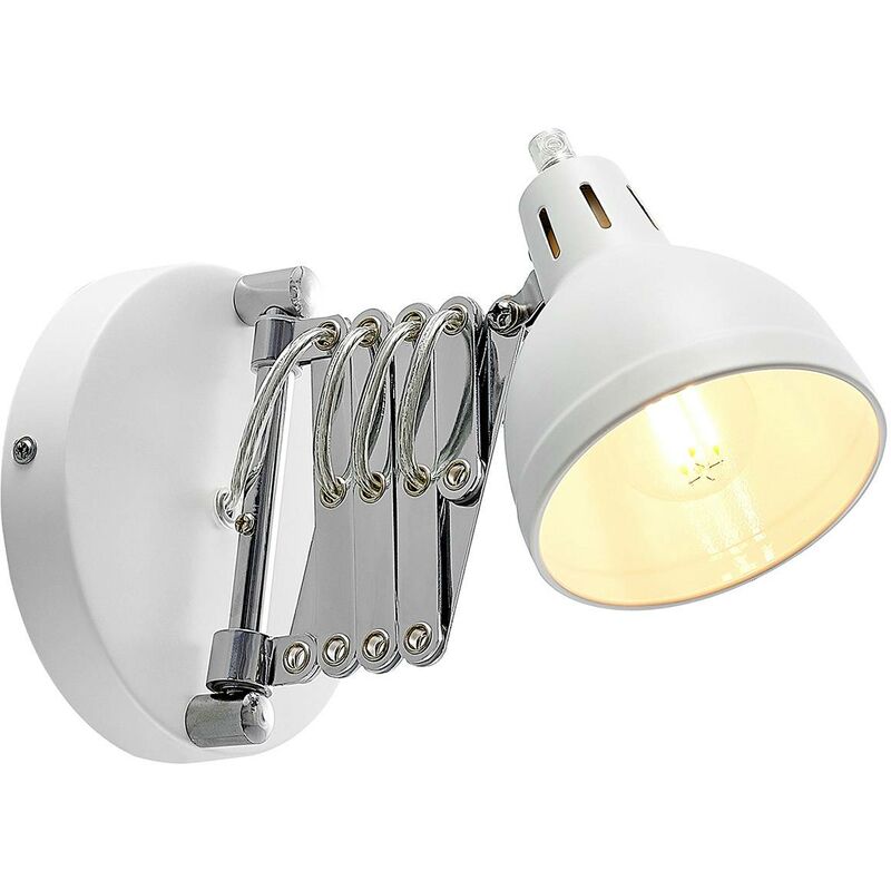 

Lindby Theon aplique, brazo de tijera, blanco-mate