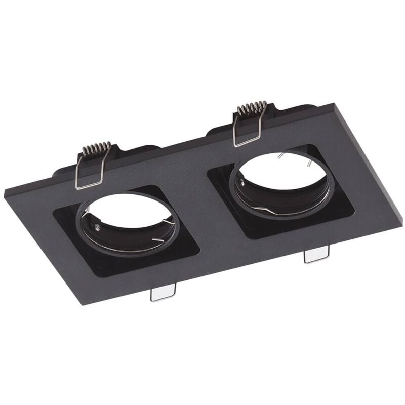 Lindby - Thorid faretto, nero, 2 lampadine - nero