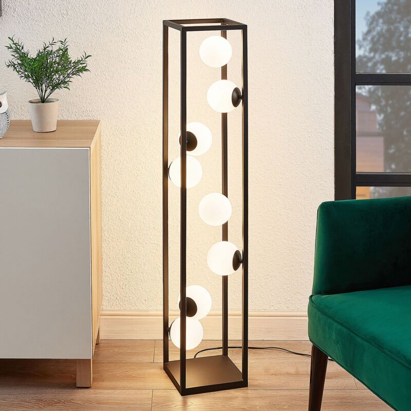 

Utopia lámpara de pie LED, bolas de vidrio - Lindby