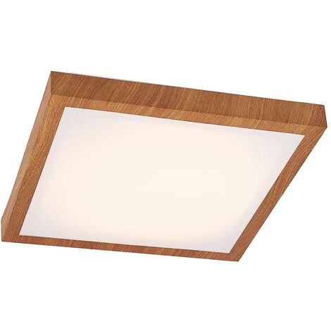 Lampada LED da soffitto Gina - Effetto legno - CCT 3000K - 4000K - 40W