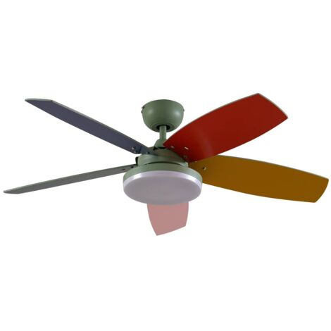 Lindby Ventilador de techo con lámpara 'Jonte' en Varios colores Metal
