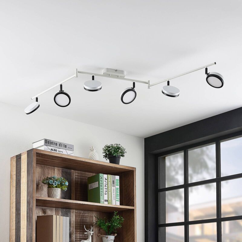 

Vesim foco LED, blanco, 6 luces - Lindby