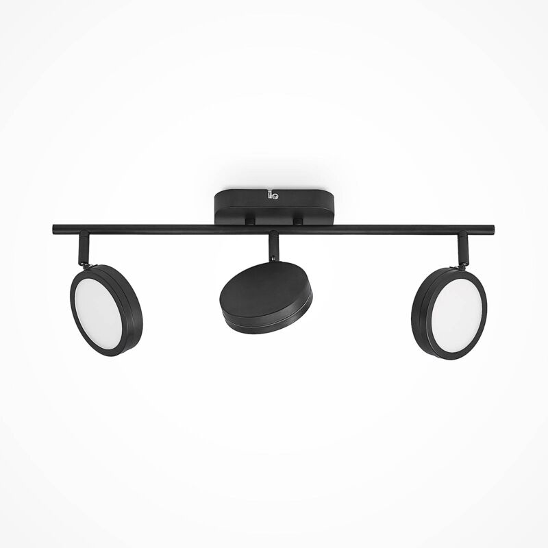 

Lindby Vesim foco LED, negro, 3 luces