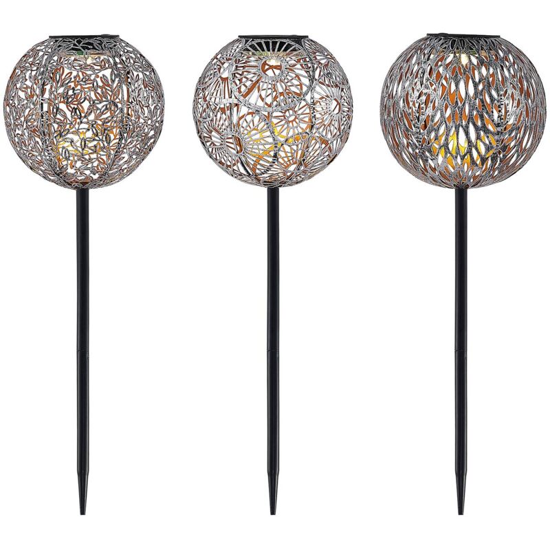 

Lindby Vilani lámpara LED solar en set 3 ud