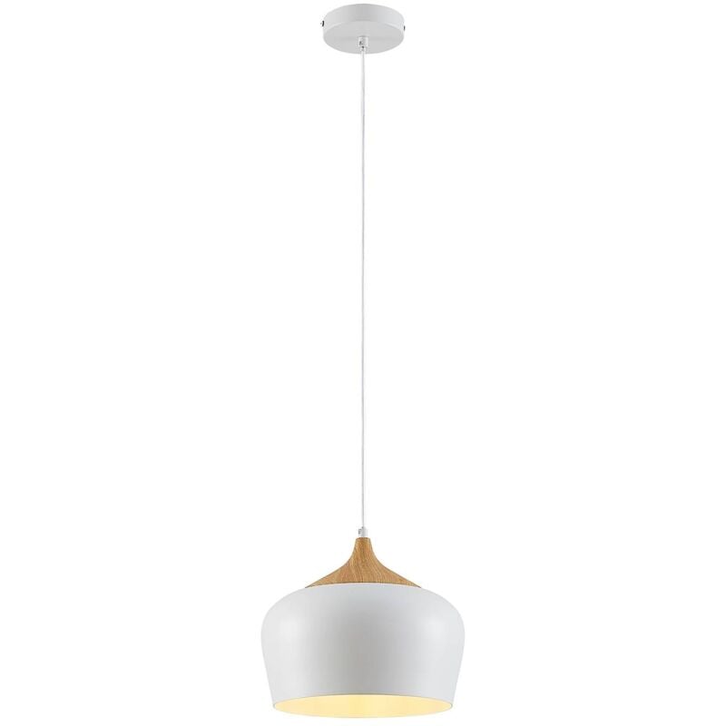

Lindby Vilsera lámpara colgante en blanco, madera