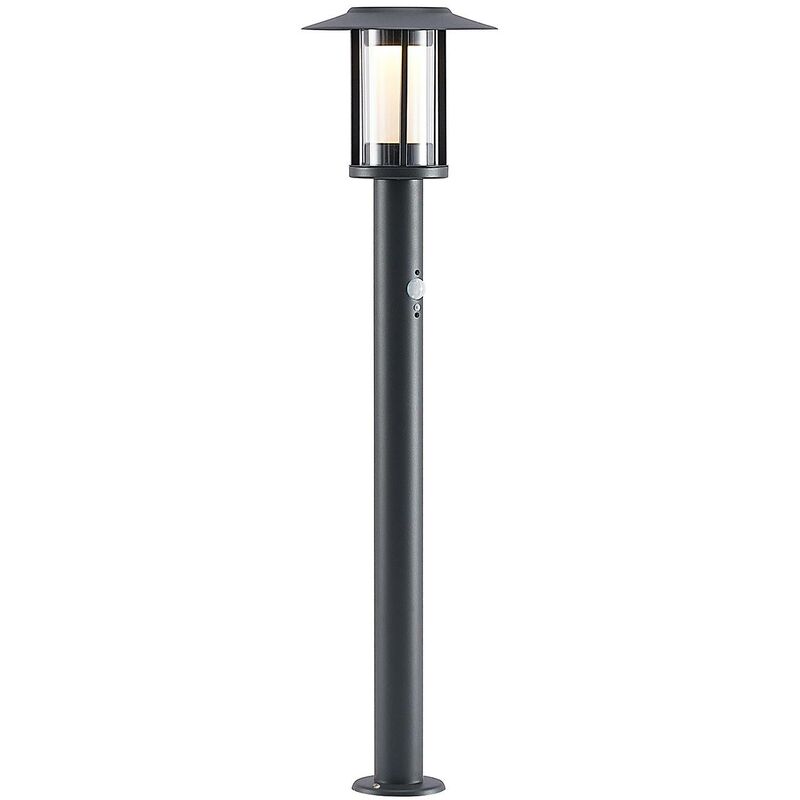 

Lindby Volki bolardo luminoso solar LED, sensor