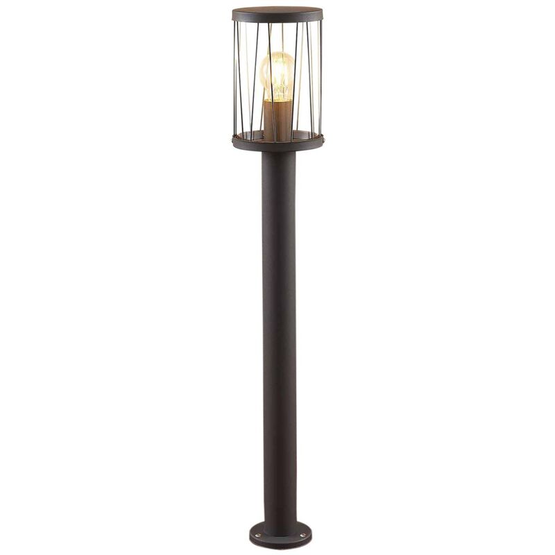 

Yonan bolardo luminoso, redondo, gris, E27 - Lindby