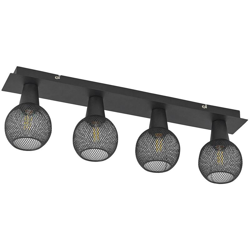 

Lindby Zerda plafón, rejilla, 4 luces