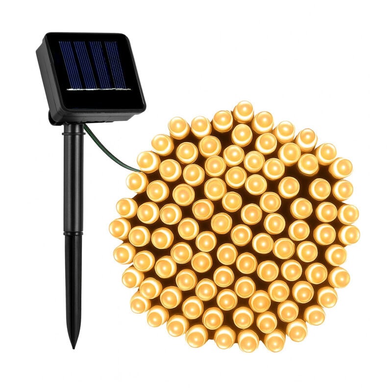 Linder Exclusiv Catena luminosa solare 150 LED Bianco caldo