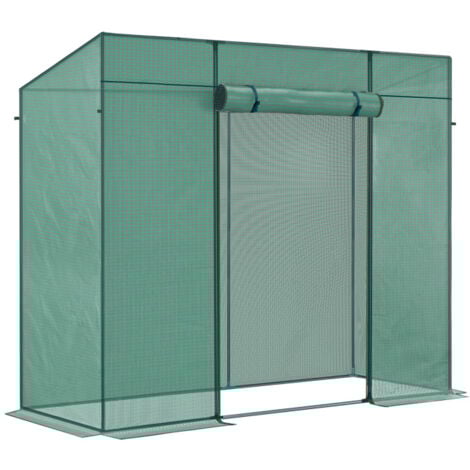 LINDER EXCLUSIV GMBH Linder Exclusiv Garten Foliengewächshaus, mit aufrollbare Tür und Fenster MC4308 169x200x77 cm