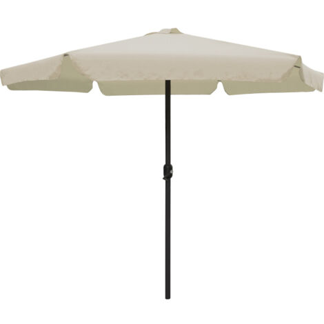Linder Exclusiv Sonnenschirm, Gartenschirm Ø 300 cm,mit Kurbel, Beige