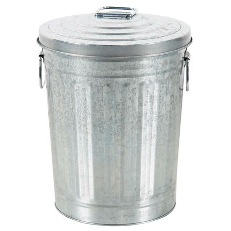 Linder Exclusiv Verzinkter Abfalleimer mit Deckel 20l