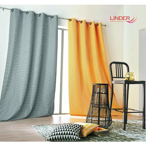 Linder tenda a 8 Occhiello poliestere grigio, Poliestere, grigio, 145 x 240 cm