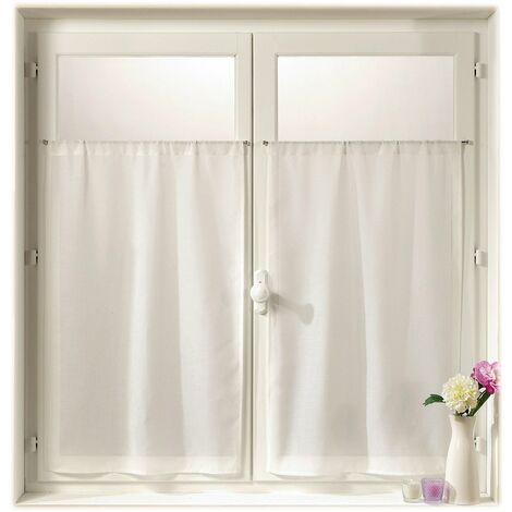 Linder, Tendine a metà Finestra, 2 pz, Bianco (Weiß), 45 x 90 cm