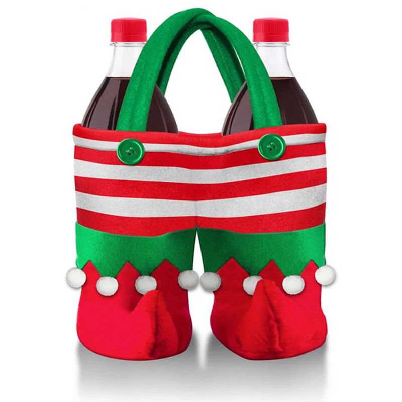 

Lindo bolso multifuncion de dulces para bebidas de regalo de Navidad, rojo