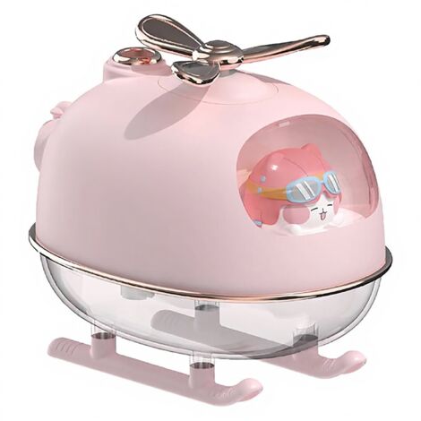 Lindo helicóptero rosa: silencioso, con luz nocturna, aspecto aéreo, regalo perfecto para el Día de la Madre.