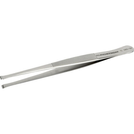 Lindström TL 582-SA  Bestückungspinzette  582 Flach-breit, gebogen 115 mm