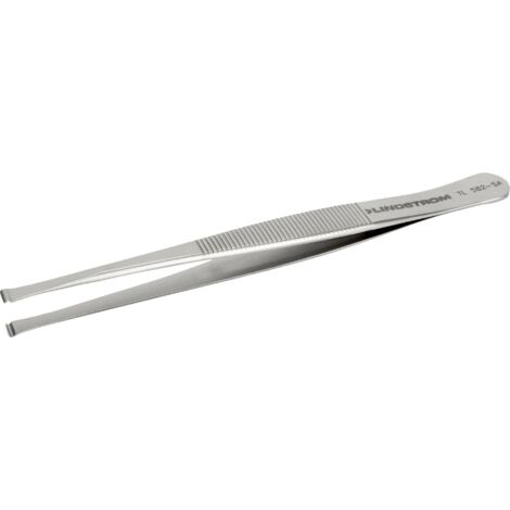 Lindström TL 582-SA Pince brucelle de montage 582 plate, large, courbée 115 mm C645332