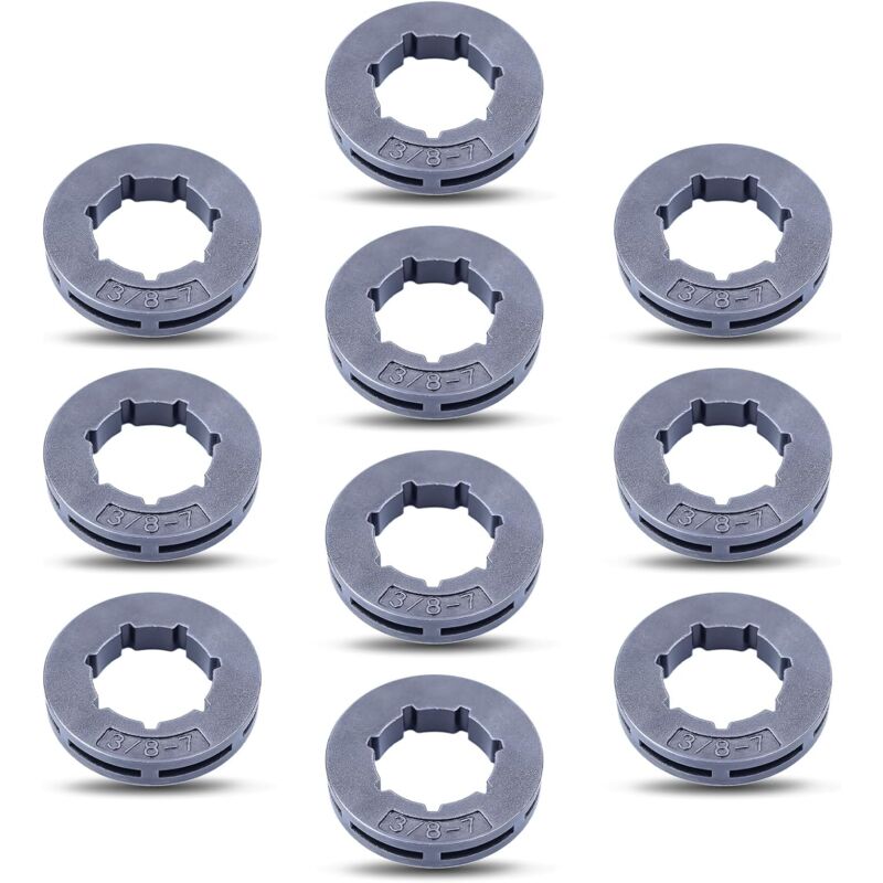 LinDuxe Lot de 10 pignons d'entraînement (.375) 19 mm, petite cannelure 7T pour Stihl MS290 MS360 MS310 pour Husqvarna 154 254 50 51 55 pour Echo