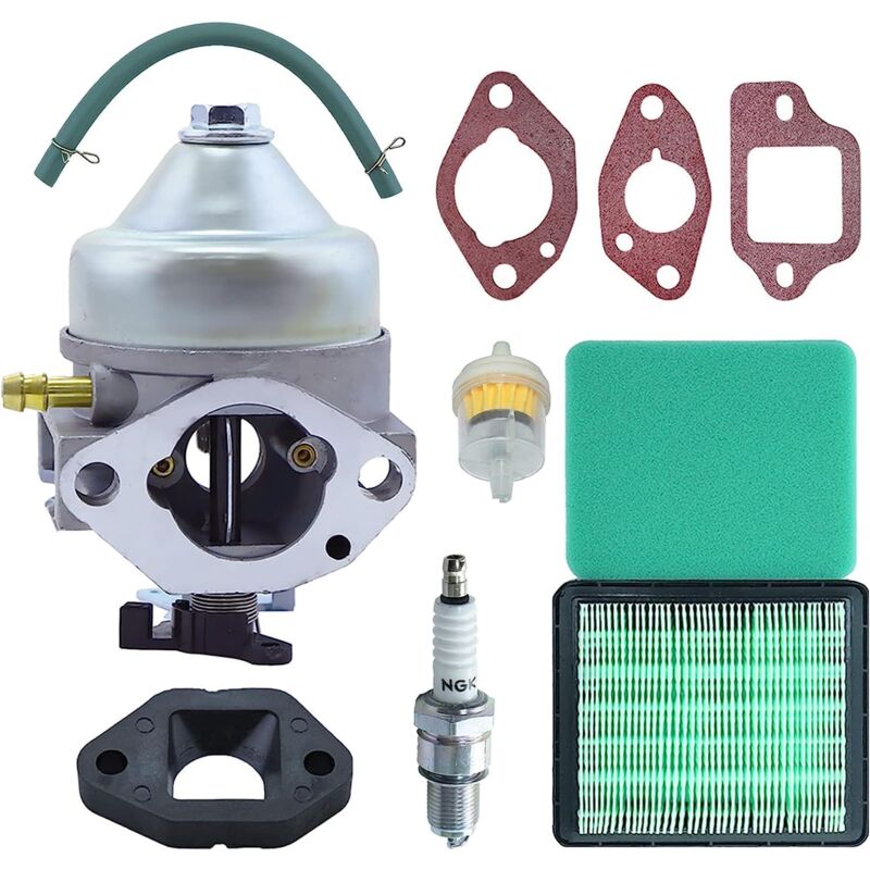 LinDuxe 16100-Z0Y-813 Carburetor for Honda GCV190 GCV190A GCV190LA HRB217 HRX217 HRX217K1 HRX217K2 Lawn Mower Carburetor + Gasket Kit + Fuel Filter +