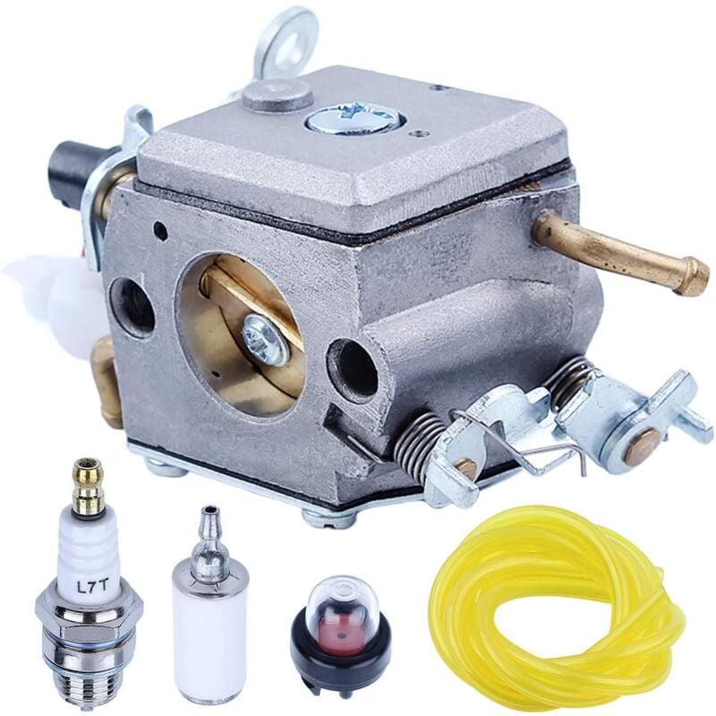 LinDuxe Carburateur 340 avec tuyau de carburant, filtre, poire d'amorçage, adapté à la tronçonneuse Husqvarna 345 346XP 350 351 353 E/EPA 503283208
