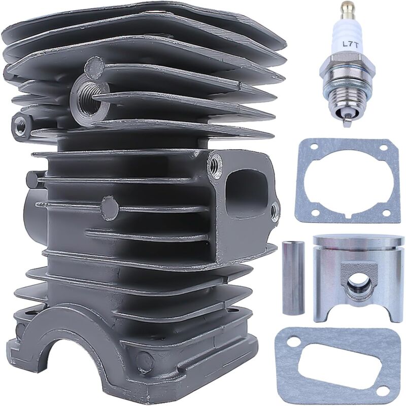 LinDuxe Kit de piston de cylindre plaqué Nikasil 40MM pour pièces de rechange de tronçonneuse Husqvarna 340 345 E 350EPA Jonsered CS 2141 2145 2150