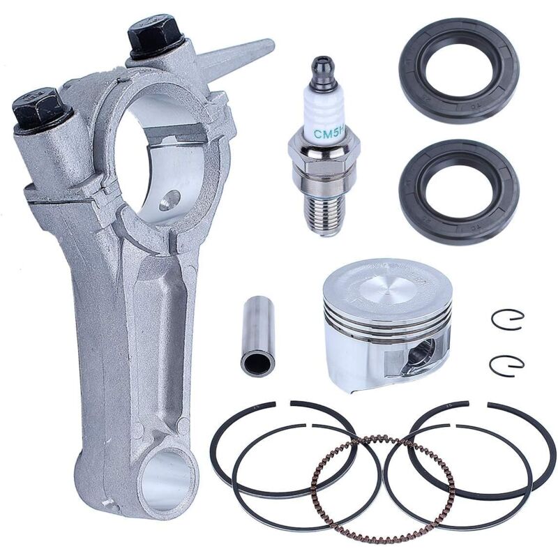 LinDuxe Kit de joints d'étanchéité de vilebrequin de bielle de segments de piston de 68 mm pour moteur Honda GX160 chinois 168F 5,5 CV 13200-ZE1-010