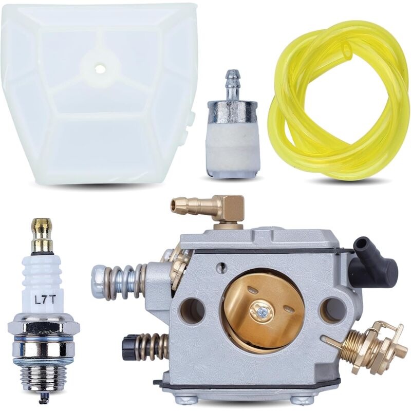 LinDuxe Carburateur CS590 pour tronçonneuse Echo CS-590 CS-600P CS600P CS600 CS610 CS620 Shindaiwa 591 avec filtre à air CS600 Bougie d'allumage