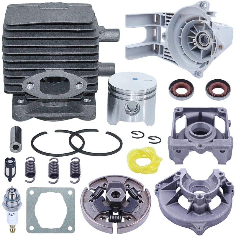 LinDuxe Kit de tambour d'embrayage de piston de cylindre pour pièces de débroussailleuse Stihl FS75 FS80 FS85 HS75 HS80 HS85 pour 41370201202