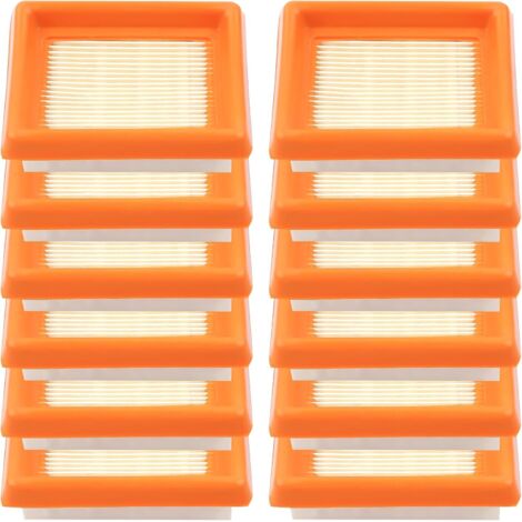 LinDuxe Kit de 12 filtres à air pour débroussailleuse Stihl FS120 FS200 FS250 FS300 FS350 FS400 FS450 Pièces de rechange OEM pour 41341410300 Accessoires