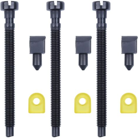 LinDuxe Lot de 3 vis de tendeur de réglage de chaîne pour tronçonneuse Husqvarna 42 44 50 51 51EPA 55 55 Rancher 234 238 242 246 133 444 Remplace 501537101 501 54 63 01