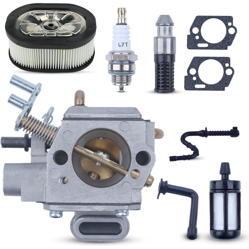 LinDuxe Carburateur MS460 avec bobine d'allumage pour pièces de tronçonneuse Stihl 044 046 MS440 MS 460