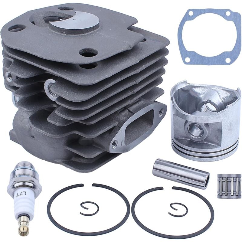 LinDuxe Kit de joint de roulement de piston de cylindre plaqué NIKASIL 50 mm pour moteur de tronçonneuse Husqvarna 365 371 372 XP 362