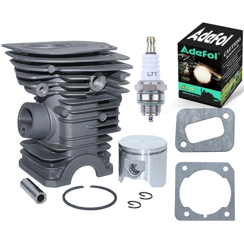 LinDuxe Kit de bougies d'allumage à Piston cylindre plaqué Nikasil, pour Husqvarna 340 345 E 350EPA Jonsered CS 2141 2145 2150, tronçonneuse 42MM